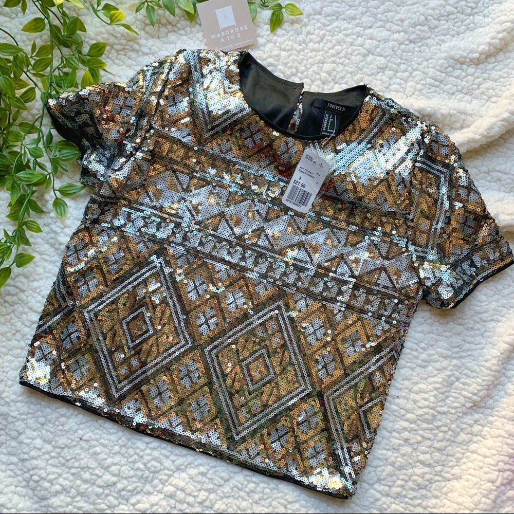 Forever21 sequin top
